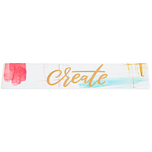 Create Name Plate Sign Office Desk Accessory Ceramic