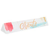 Create Name Plate Sign Office Desk Accessory Ceramic