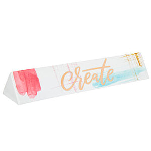 Create Name Plate Sign Office Desk Accessory Ceramic