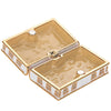 White Gold Cross Bible Trinket Jewelry Box Ring Holder