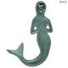 Sea Green Praying Mermaid Bronze Patina Cast Iron Wall Decor