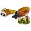 Owl Trinket Jewelry Box Ring Holder Sparkling Rhinestones