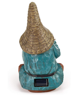 Gnome Firefly Jar Solar Powered LED Outdoor Decor Garden Light