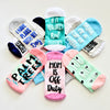 If You Can Read This Bring Me A Cup Of Coffee Blue Non Slip Crew Socks